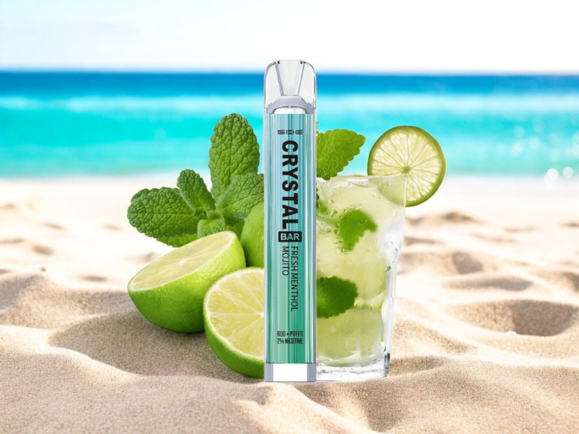 SKE Crystal Bar Einweg-Vapor | Frischer Menthol-Mojito: Die perfekte Erfrischung für den deutschen E-Zigarettenmarkt 2025