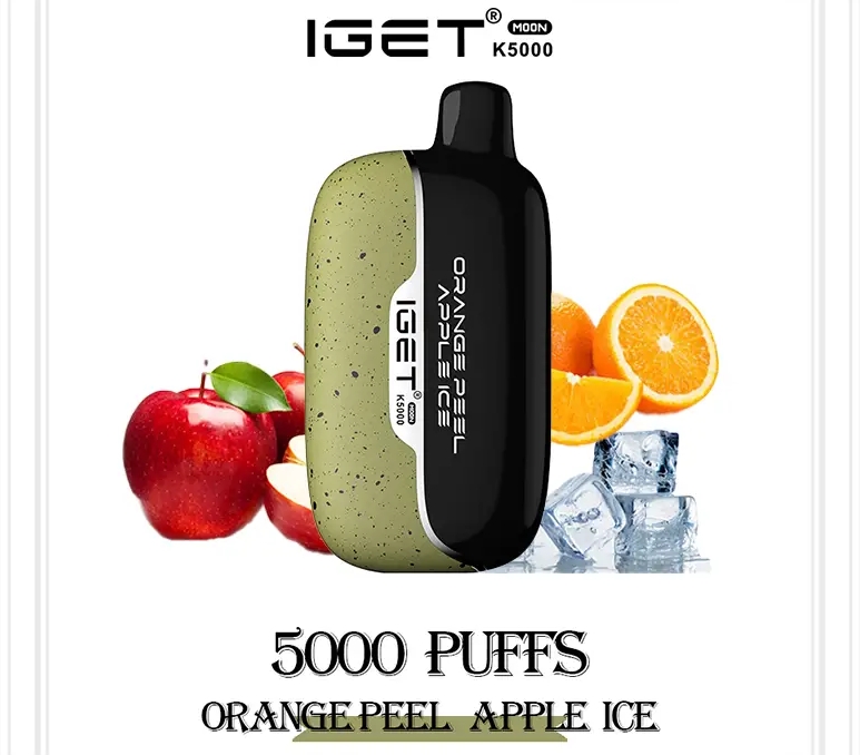 IGET Moon 5000 Züge Vape - Orangenschalen-Apfel-Eis: Ein fruchtiges Meisterwerk für Vaper in Deutschland