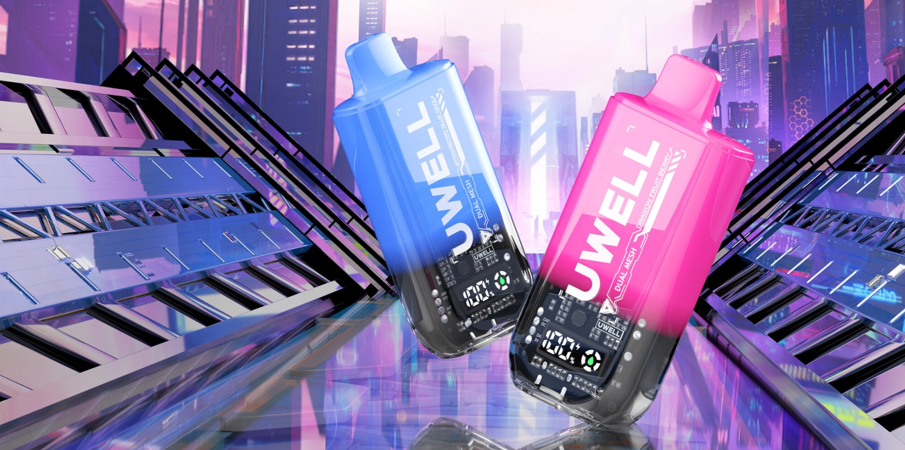 UWELL MIRAGE BM15000 Einweg-Vapor – Verrückte Beerenkirsche für ein revolutionäres Dampferlebnis in Österreich