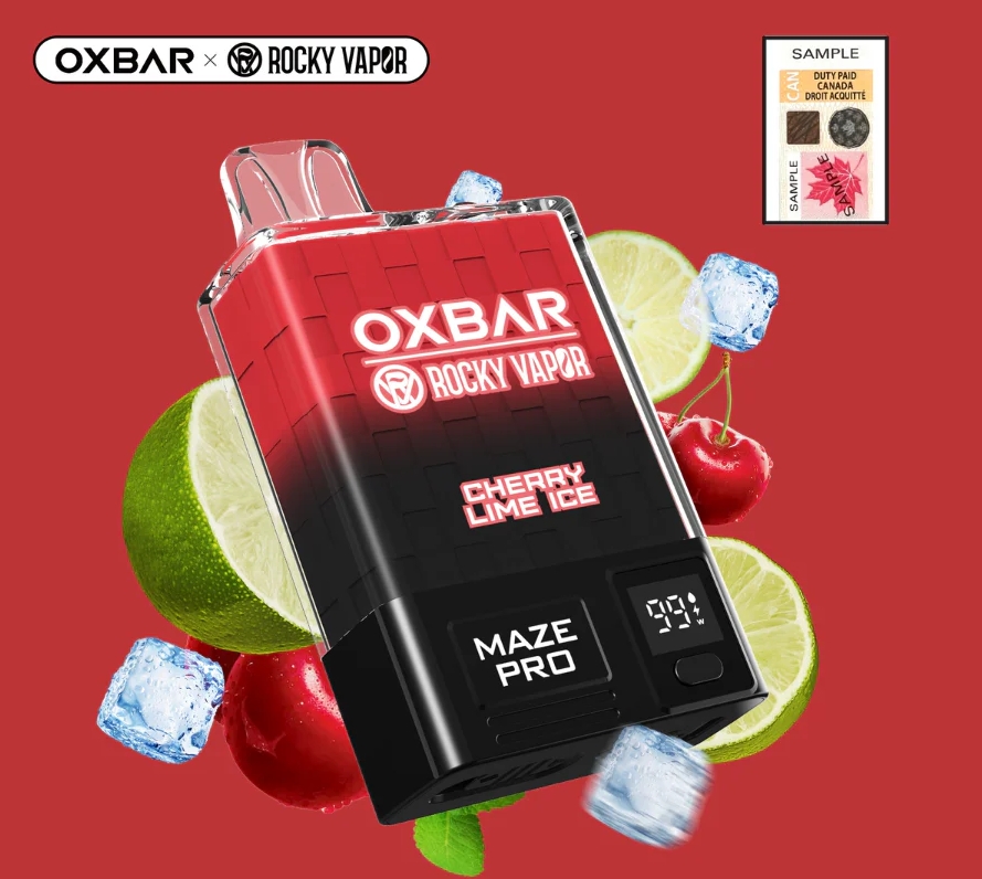 OXVA OXBAR MAZE PRO 10000 Vape - Kirsch-Limetten-Eis: Ein Meisterwerk für Österreichs Vaping-Community
