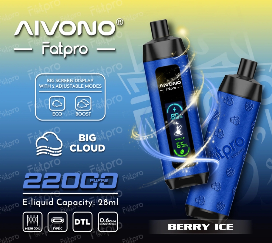 Aivono Fatpro 22000 Züge Vape - Beereneis: Ein Meisterwerk des Dampfens für die Schweiz 2025