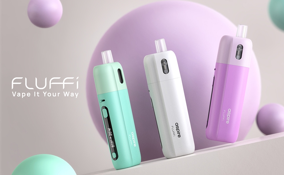 Aspire Fluffi Kit Vape - Cyan: Dein stylischer Begleiter für ein modernes Dampferlebnis