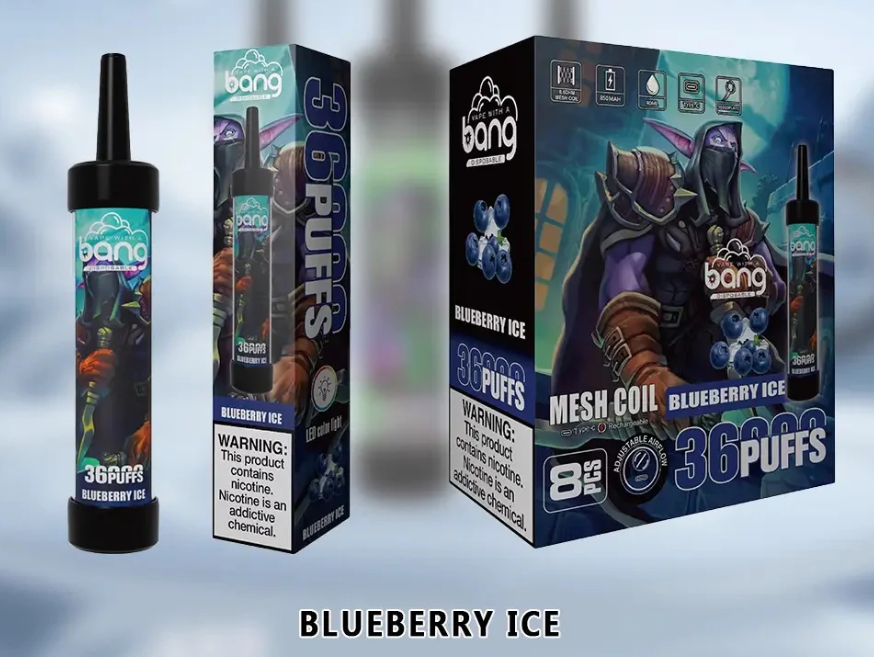 Bang 36000 Puffs Vape - Blaubeer Eis: Ein Meisterwerk des Dampfens für die Schweiz