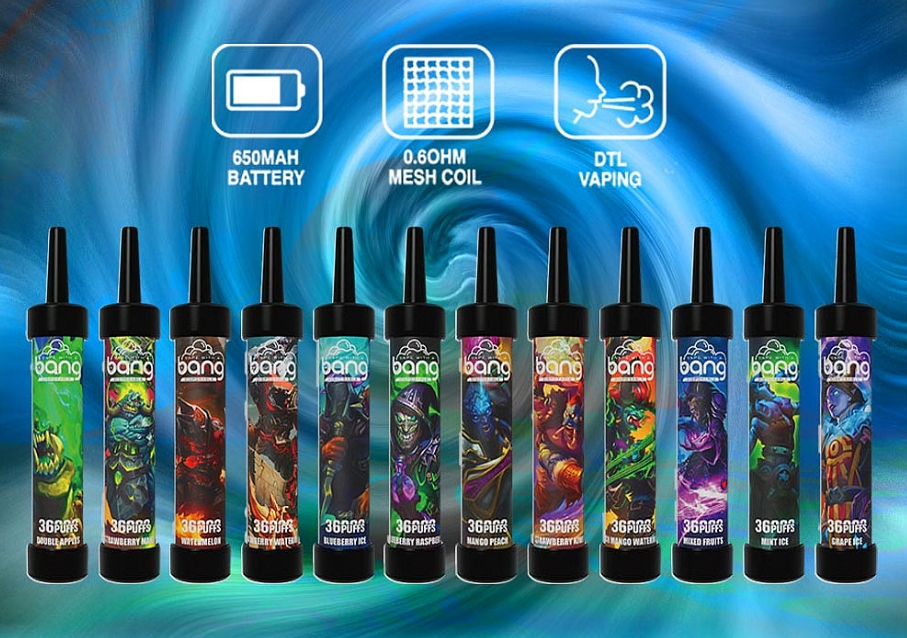 Bang 36000 Puffs Vape - Blaubeer Eis: Ein Meisterwerk des Dampfens für die Schweiz