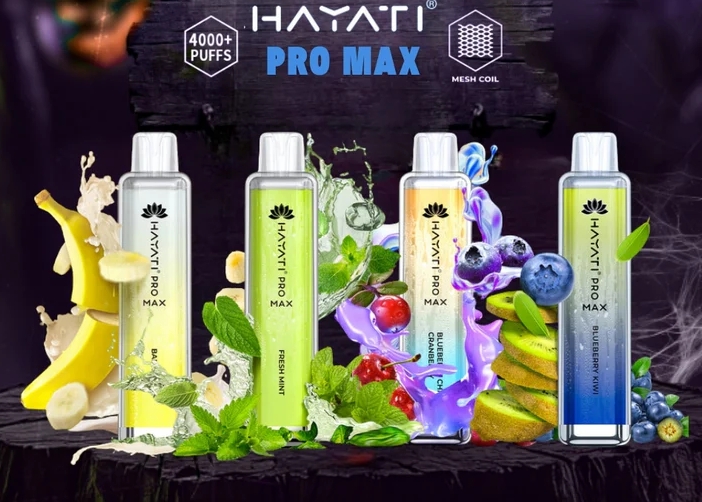 Hayati Pro Max 4000 Puffs Vape - Blaubeer-Kiwi: Ein fruchtiger Genuss für Österreichs Vaping-Szene