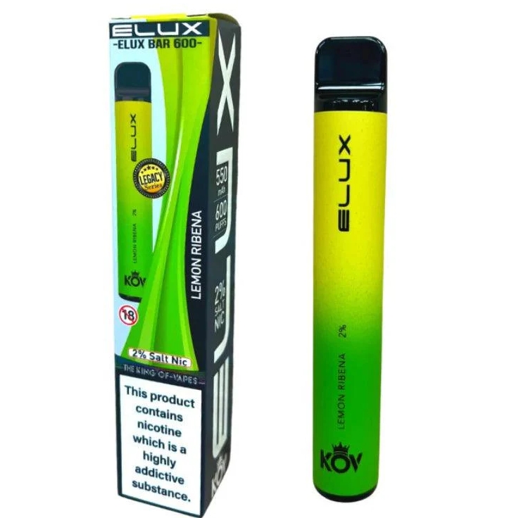 ELUX BAR KOV LEGACY 600 Puffs Vape - Zitronen Rybna: Ein frischer Genuss für Österreichs Vaper