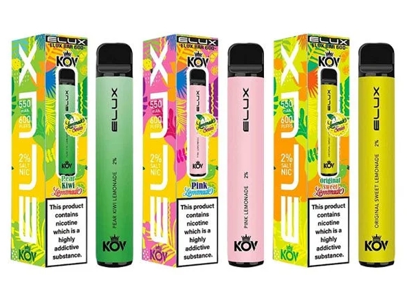 Entdecke die Elux Bar 600 Lemonade Series Vape - Süße Ananas-Pfirsich-Limonade: Ein tropisches Geschmackserlebnis für die Schweiz
